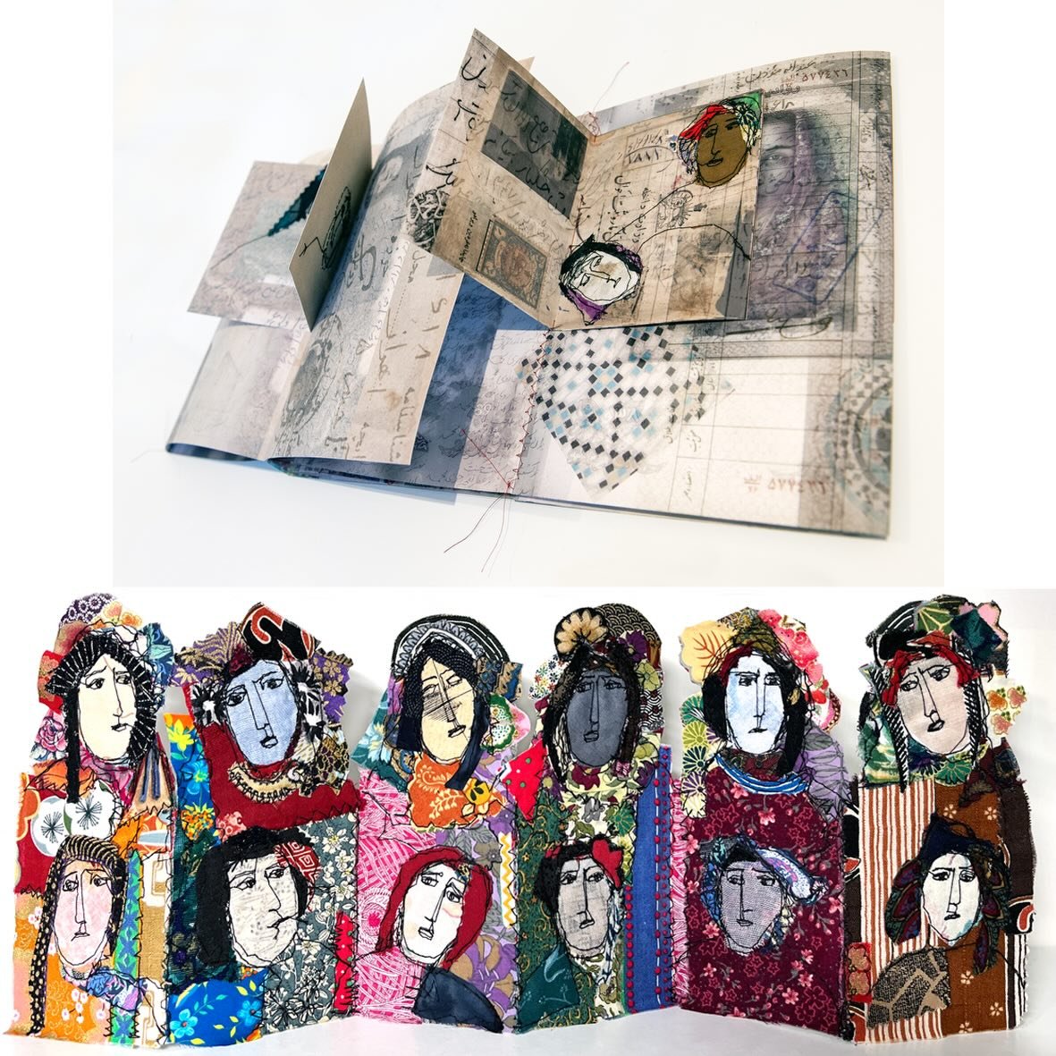 Delighted to report that 2 of my recent artist&rsquo;s books have been acquired by The British Library in March 2026.
A Visual Reflection on Displacement 2025 Edition 2
Portraits of Resilience in the Land of Ruins 2026 Unique