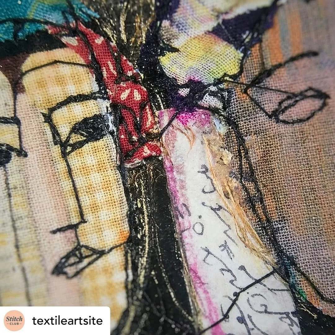 Get @reshare_app &bull; @textileartsite Batool Showghi doesn&rsquo;t just make art. She fights back with it. 

Driven from Iran by an oppressive regime, she turns thread, paint and poetry into acts of resistance. Her work gives voice to the silenced 