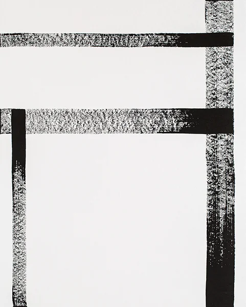 Study of Line No.04 Sumi-ink Drawing on Rice paper 120x150 (cm) 2015
