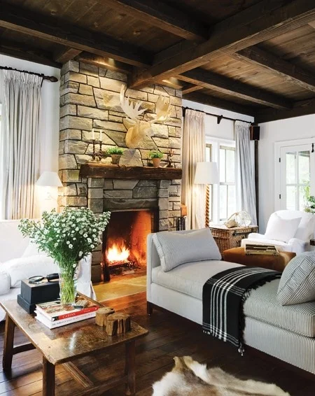 Cozy living room via House and Home