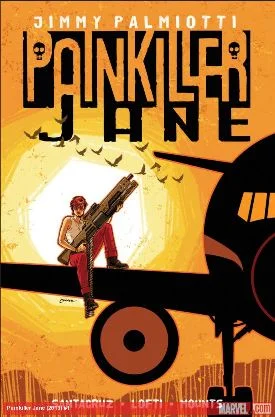 What? No, nothing's wrong. Just cleaning my enormous gun on a plane wing. As per usual. (image from marvel.com)