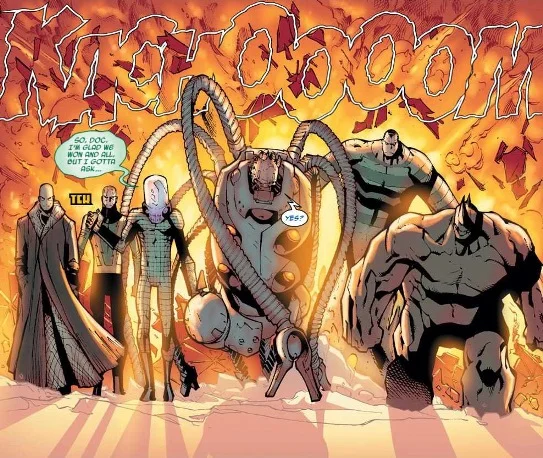 "Is Tim Stevens cool or the coolest?" "The coolest...definitely the coolest." Roll credits. (image from comicvine.com)