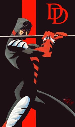 Daredevil, working that deep stretch. (image from superherohype.com)