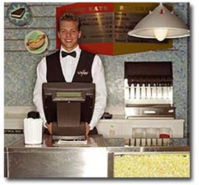 "Who me? Oh no, I assure you, I'm not creepy at all. You must be mistaken. Now what can I offer you for your soul. Err...I mean...today's showing." (image from jarcoindustries.com)