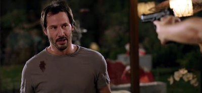 That woman does not know how out of control of this situation she really is. This guy has mastered bullet time. (photo from spinoffs.comicbookresources.com)