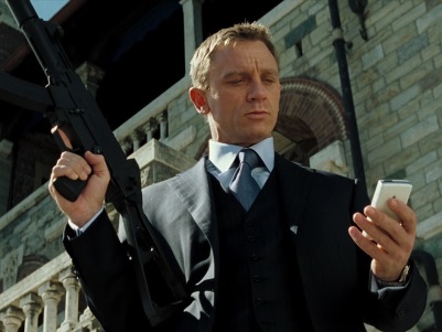 Daniel Craig: The Best Bond at Multitasking (photo from suitsofjamesbond.com)