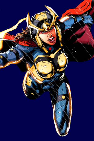 Just imagining her busting heads onscreen. How cool would that be?!