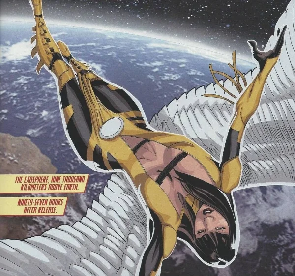 Weird space suit.