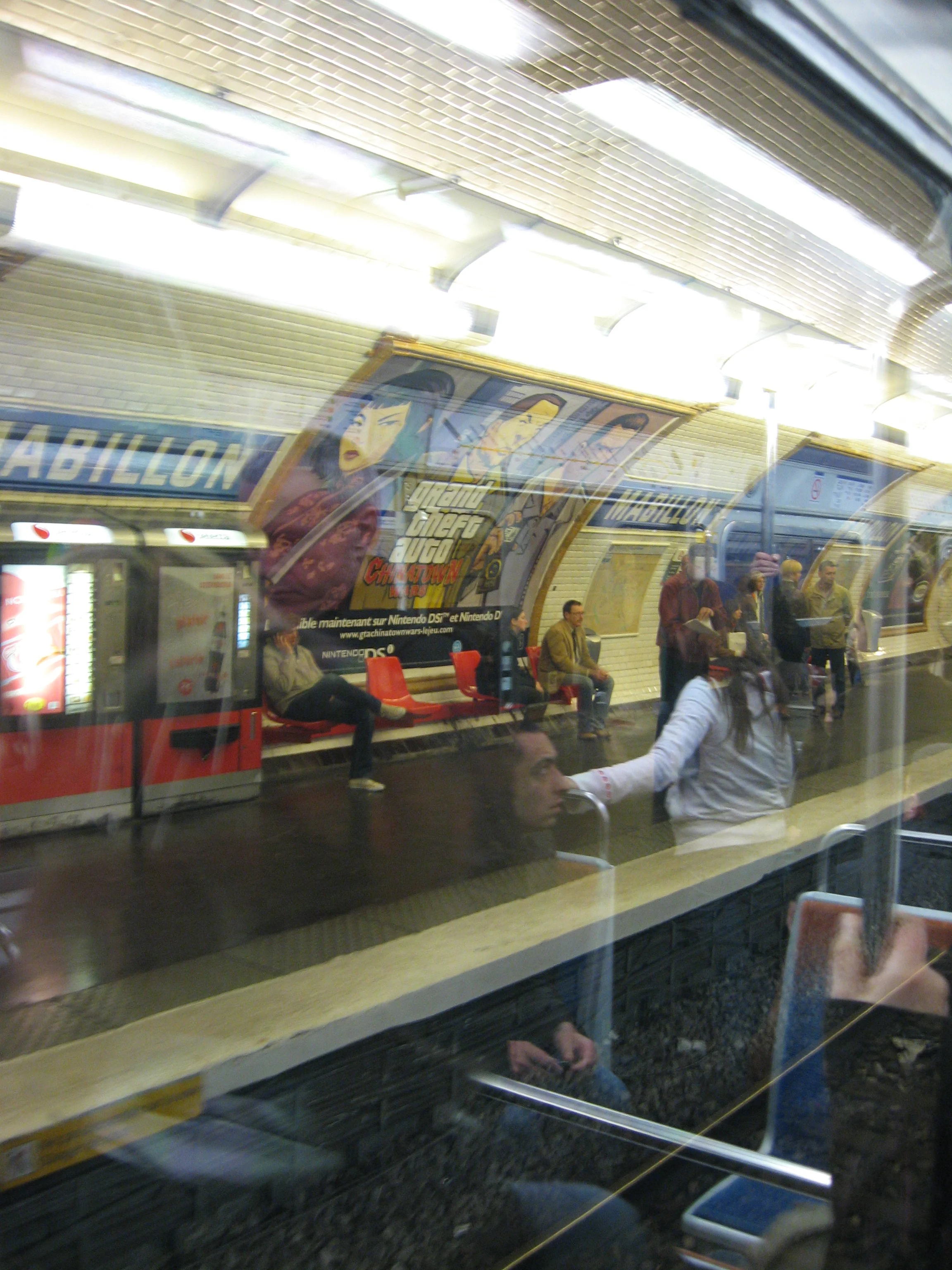 While riding in the train I became fascinated by the combination of what was happening outside and inside in the reflection and transparency of the windows. It was like two plays were happening at the same time. The visual and intellectual complexity was very stimulating. You can study these images for a long time and still see new things. Food for the imagination.