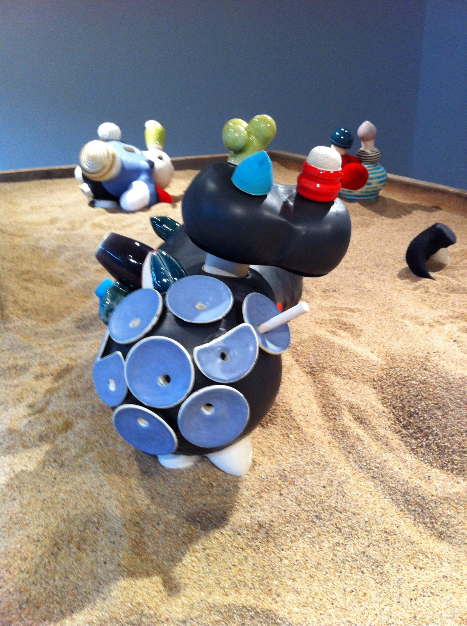 A good example of how the pieces are both organic and figurative. Wonderful sense of play.