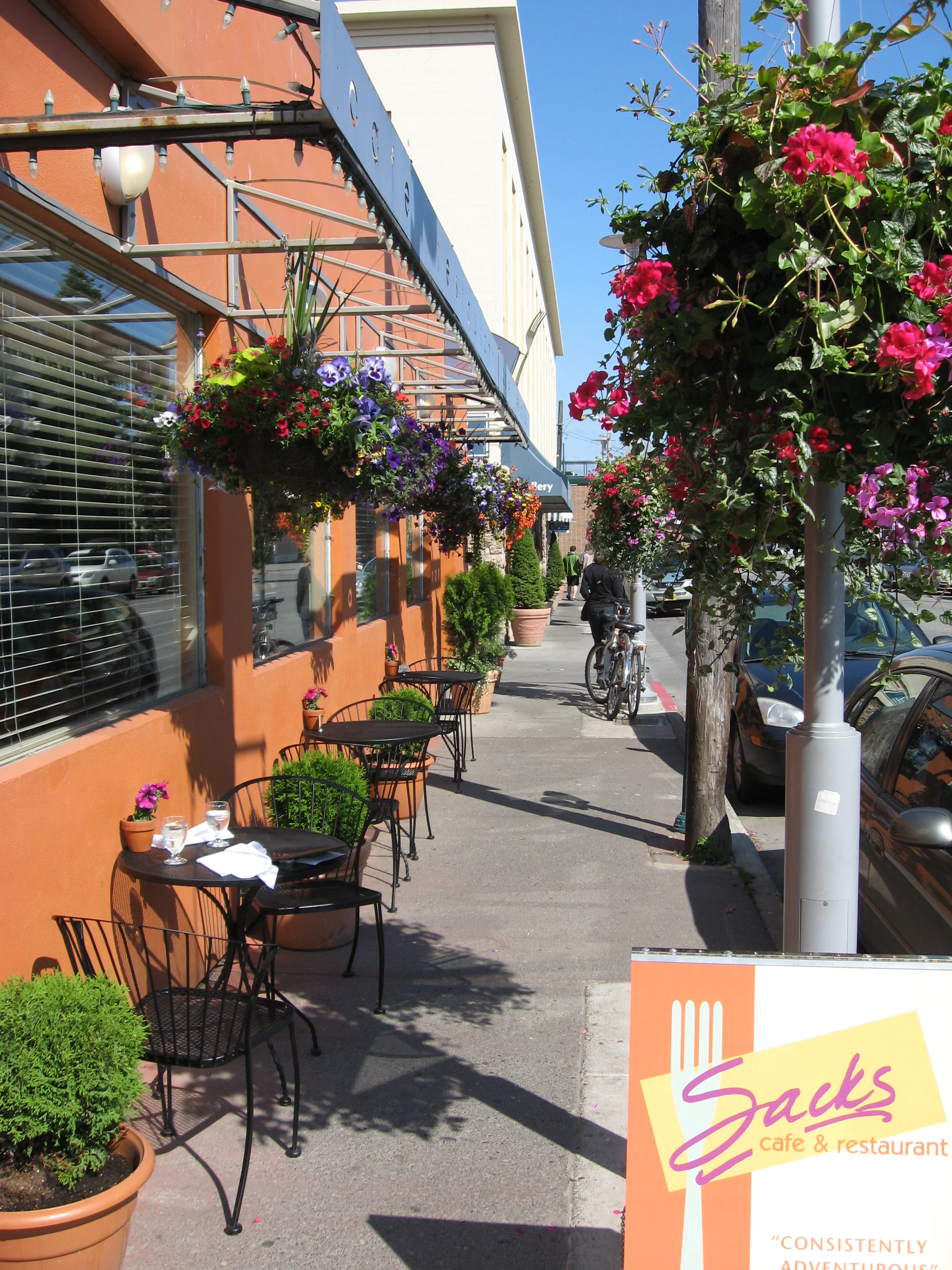 Downtown Anchorage has many great streetscapes with the best hanging baskets I have ever scene. 