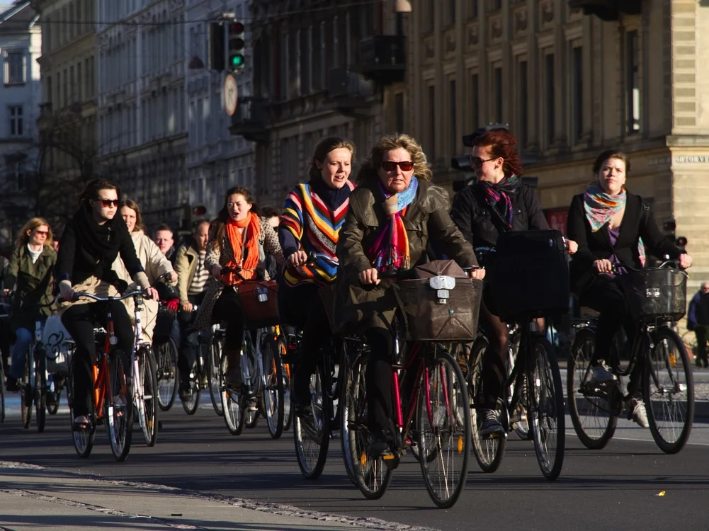 ound this image on the Copenhagenize Design Co. website. While for many "bikes for transportation" advocates this is the vision i.e. roads crowded with people using their bikes for everyday activities. However, I am not sure this would be attractive to many of the Calgarians who are currently reluctant to use roads and pathways as it is too crowded. It would be interesting to show them this picture and say would you be wiling to ride on this bike lane. I t will take a huge paradigm shift in the thinking of Calgarians to move from recreational to transportational cycling. The creation of new bike lanes to link the current pathway system to key destinations is a great place to start. But we need to be realistic in our expectations of the numbers who will be prepared to make the change and this is not going to happen overnight. 
