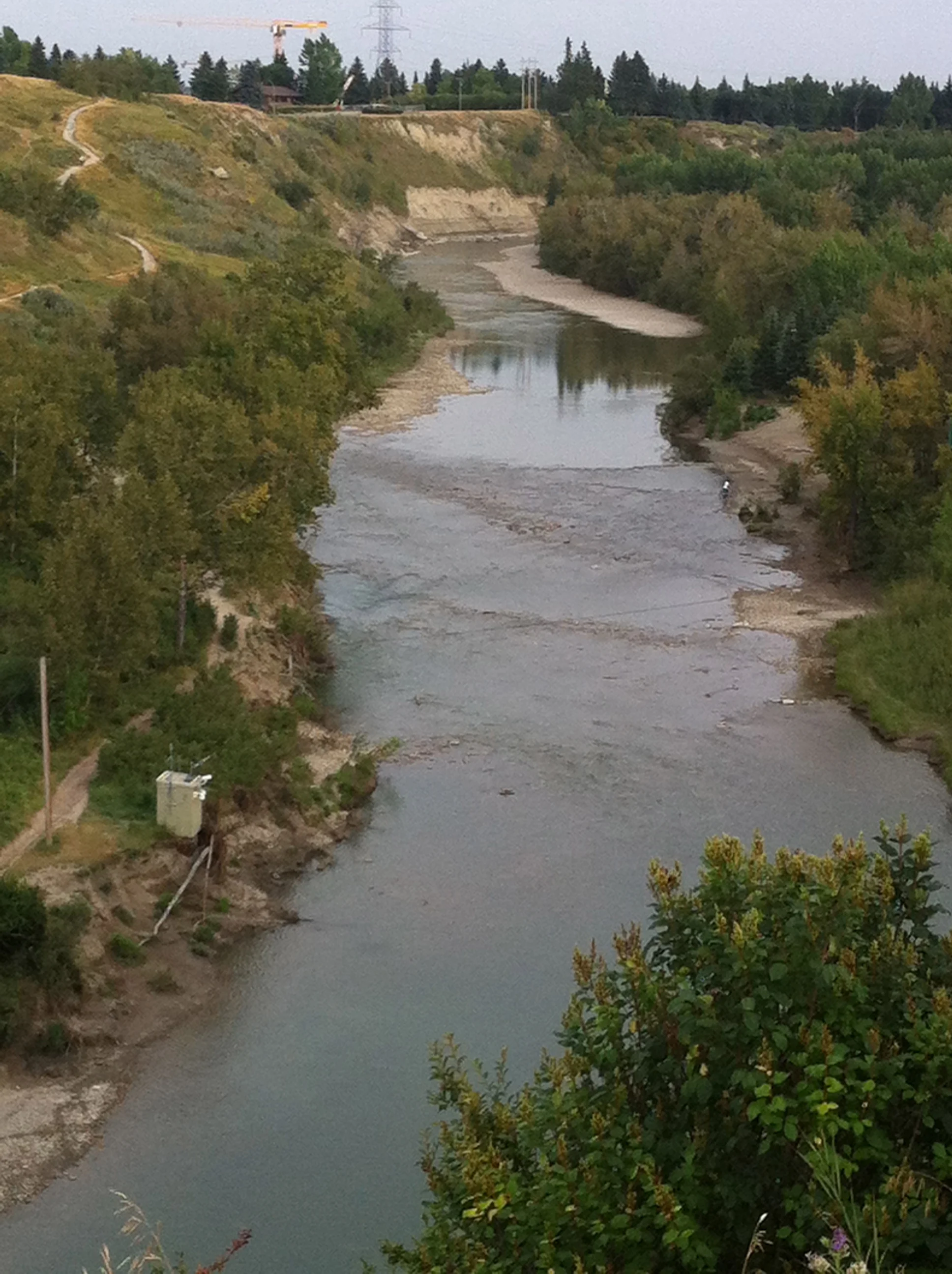 Sandy beach is at the southern edge of Calgary's city centre and is a very popular summer picnic area. 