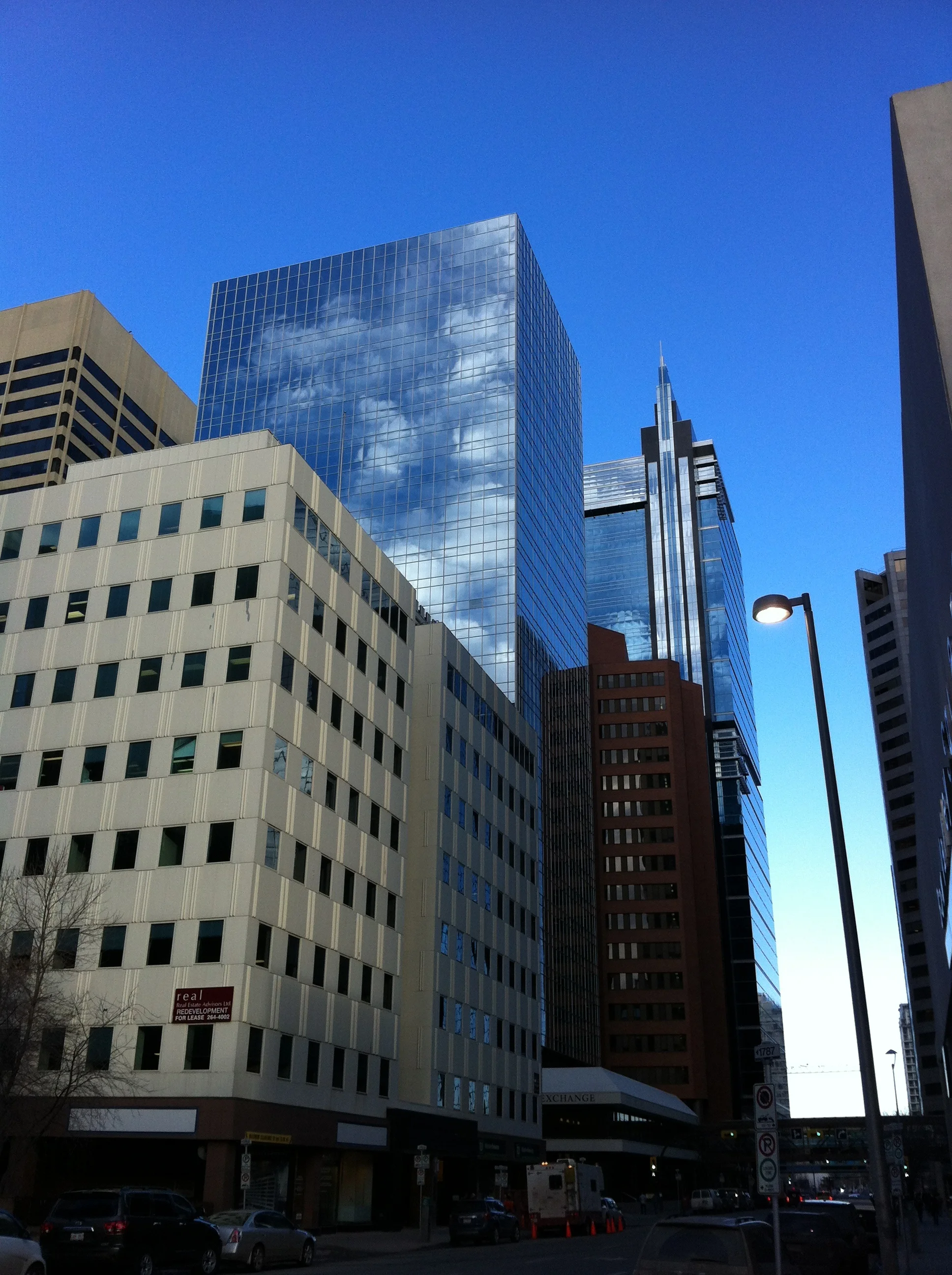 In the 50 block Central Business District there is nothing but office buildings which means there is no one there after 7 pm and on weekends. The smaller office buildings block the views of the good contemporary office architecture like Jamieson Place.