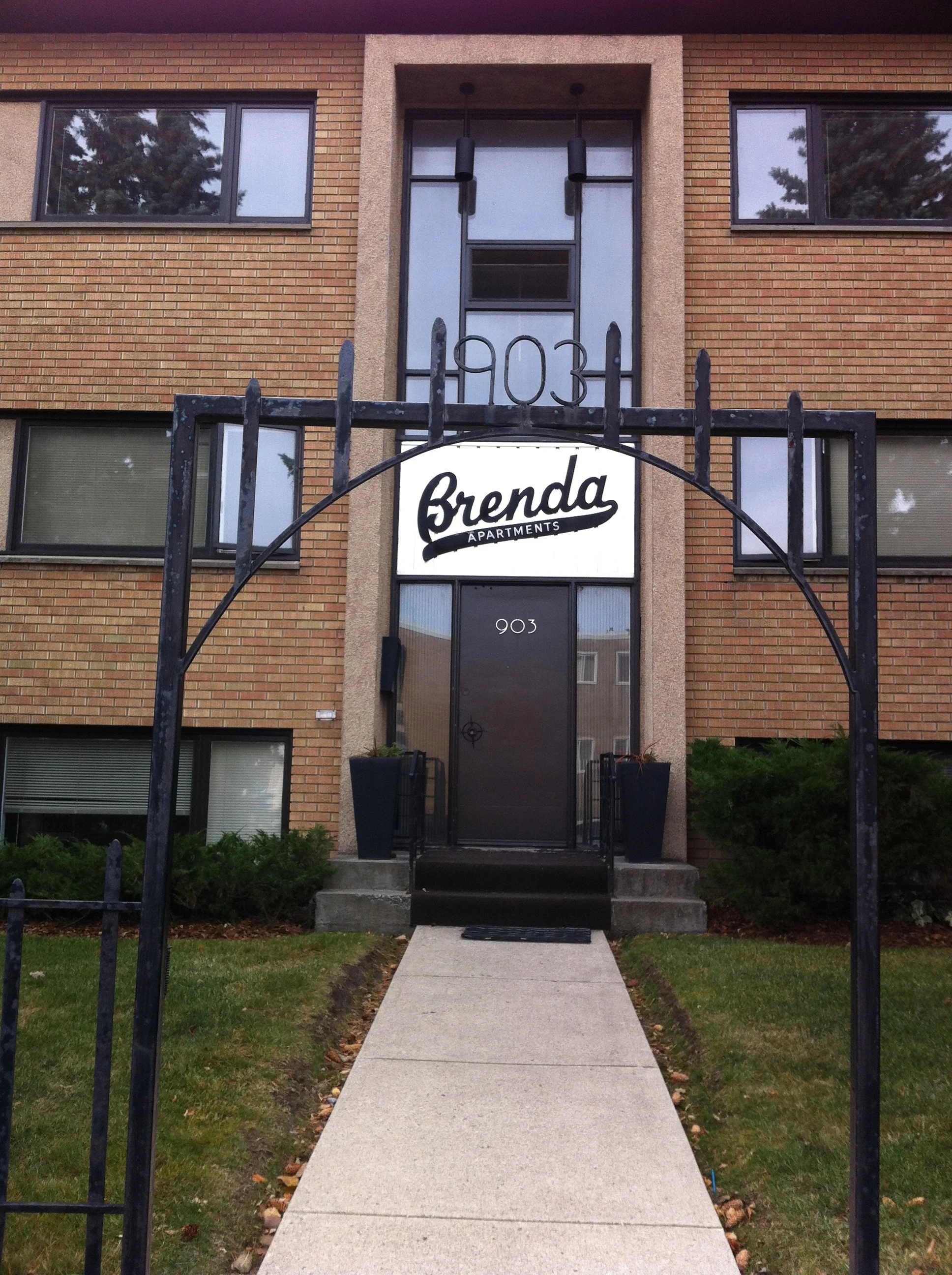 Britannia has numerous small apartment blocks surrounding the plaza to add some density close to the stores and transit. In the '60s this is where seniors would retire to.