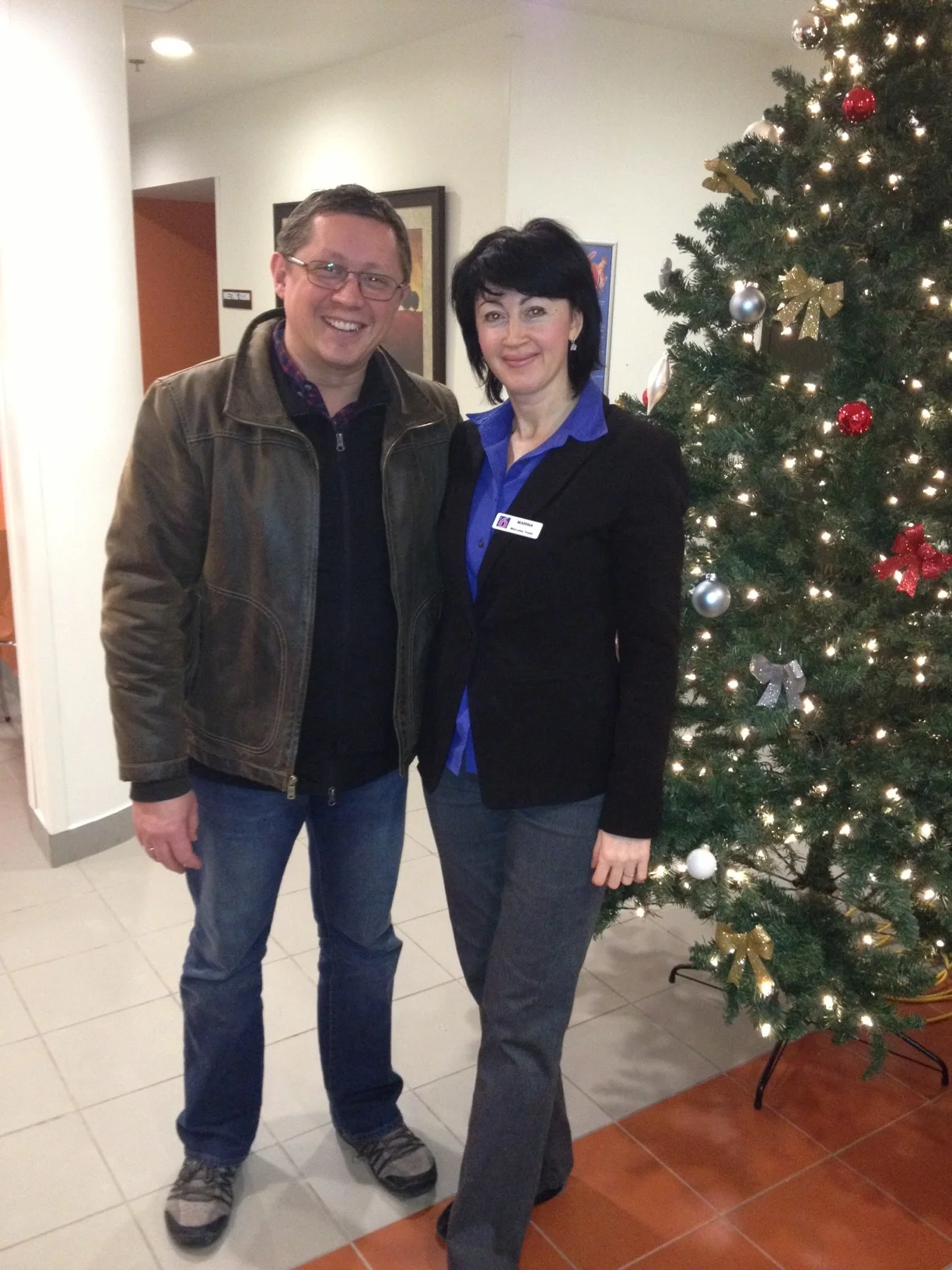 Roman Chernykh hotel General Manager and his wife Marina. Gotta love a hotel manager who isn't wearing a suit and tie. Their happiness and enthusiasm is shared by all the staff i.e. leading by example.