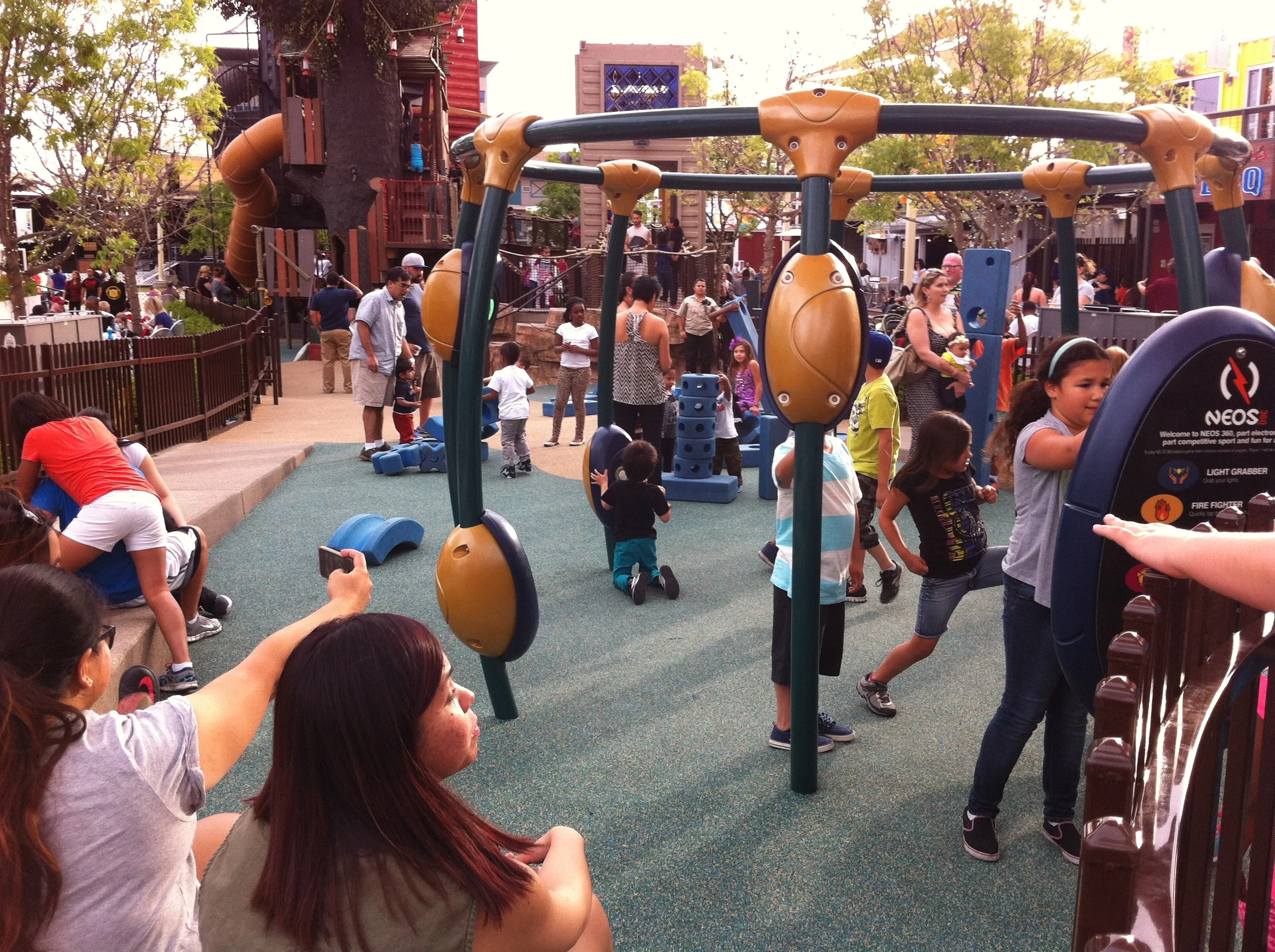 During the day it was the kids enjoying NEOS with the adults watching on.&nbsp;