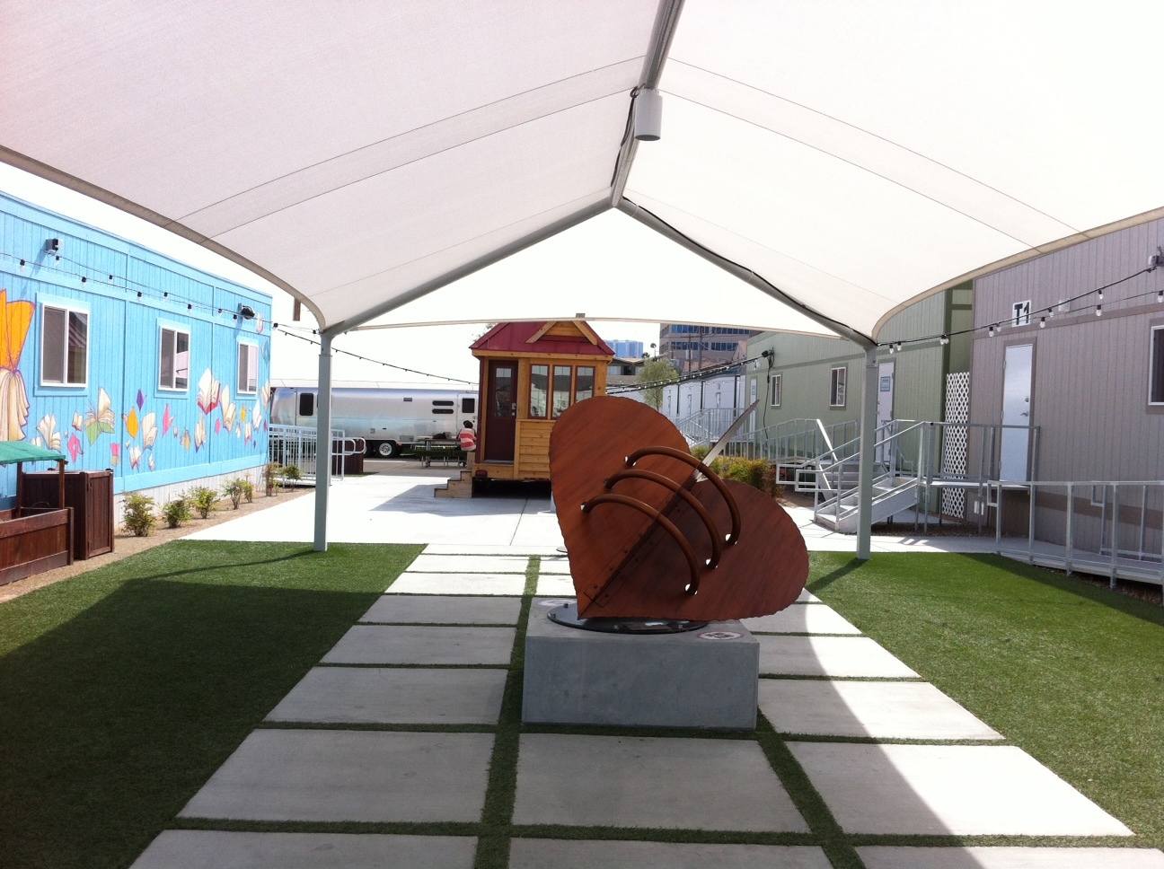 The learning campus is quiet more contemplative place. I took this just after a group had finished some sort of meeting workshop.&nbsp;