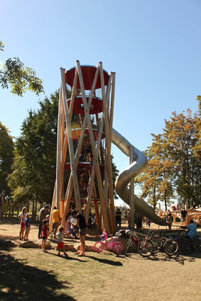 In the 21st century slides and climbing structures take on a whole new dimension. 