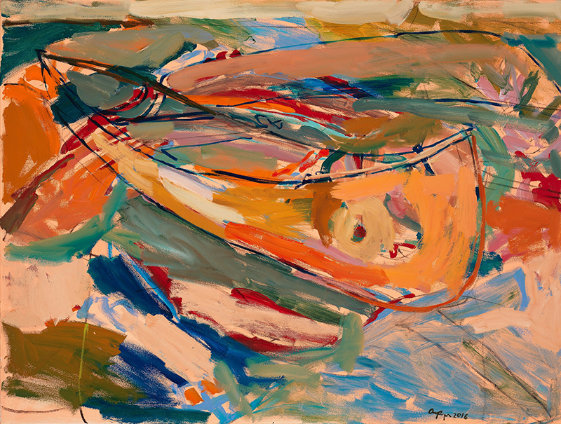 Masters Gallery's feature exhibition for Gallery Hop is "Algonquin" by Amy Dryer. 