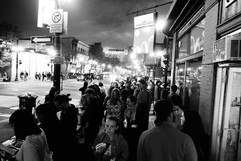 It is indeed a crawl along the James Street South's sidewalks during Art Crawl.&nbsp;