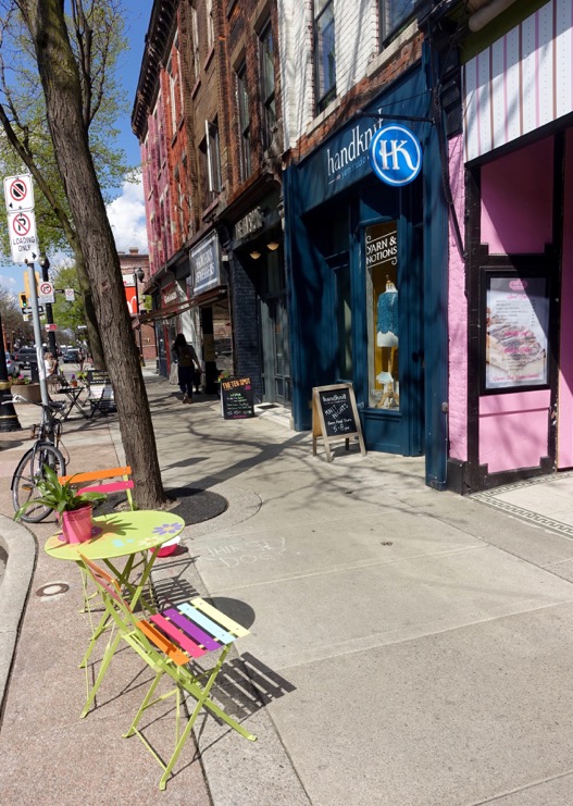 Colourful storefronts and street adornment create a funky hip pedestrian experience along James Street North.&nbsp;