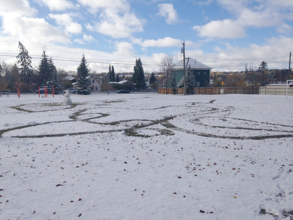Instead of expensive festivals with fixed dates, why not develop impromptu winter festivals when the snow allows for it. What about a snowman making weekend? This was on Oct 9th 2016, the early snow was perfect for snowman making and creating a maze the kids loved making and walking through. DIY and KISS should be part of any winter design and programming plan. 