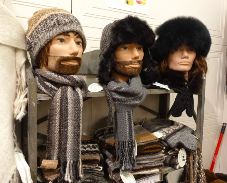 These hipster heads brought a quick smile to my face. Montrealers love their winter hats and scarfs. 