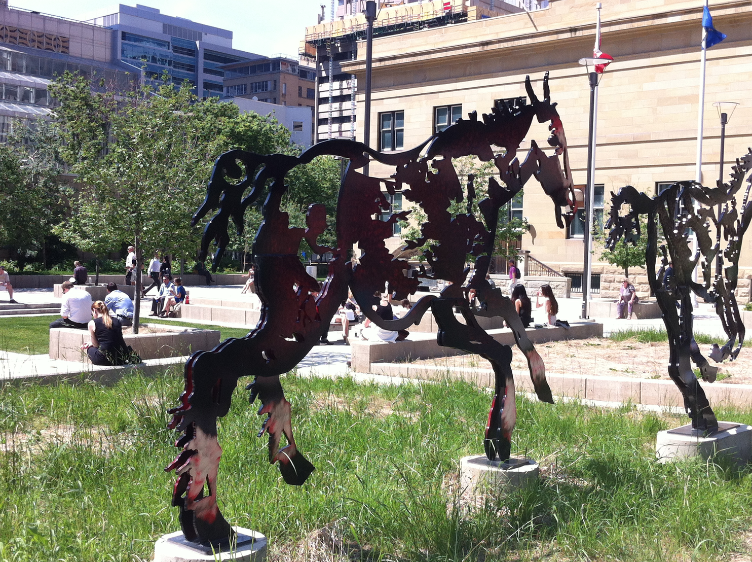 Calgary's City Centre is full of lovely public art, parks and plazas each with their own character and charm. 