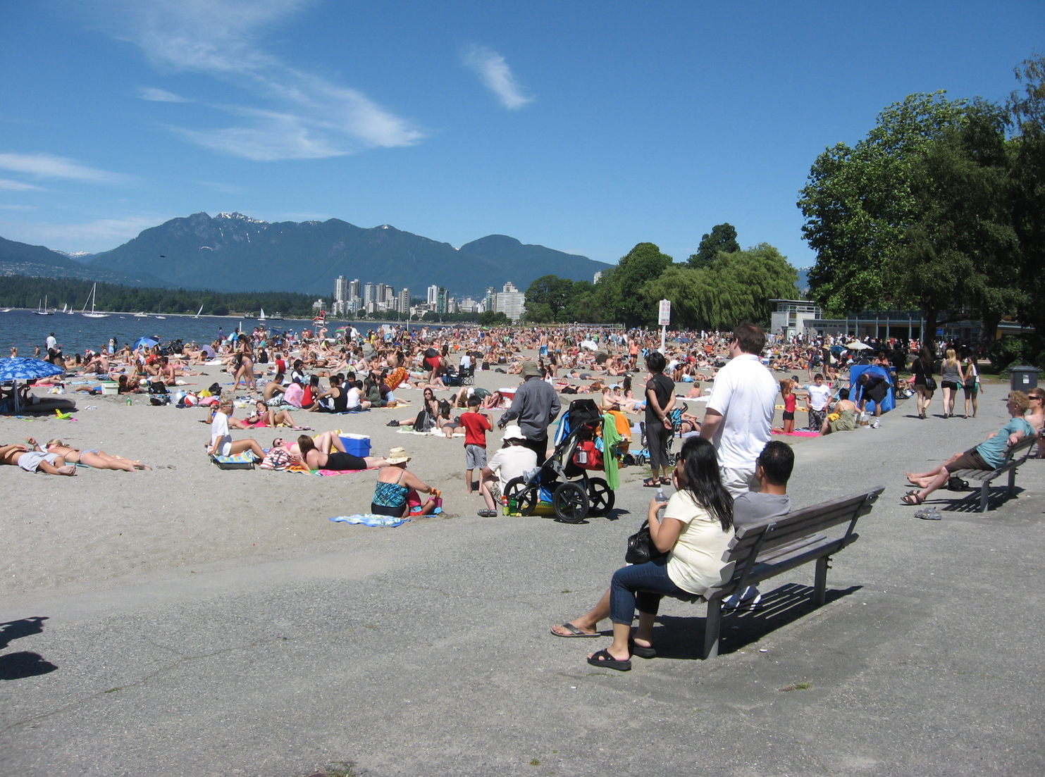 Vancouver's beach life.