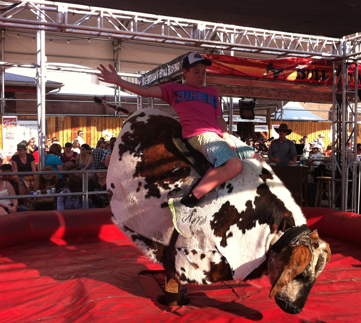 The judges gave this budding cowboy a 7.6