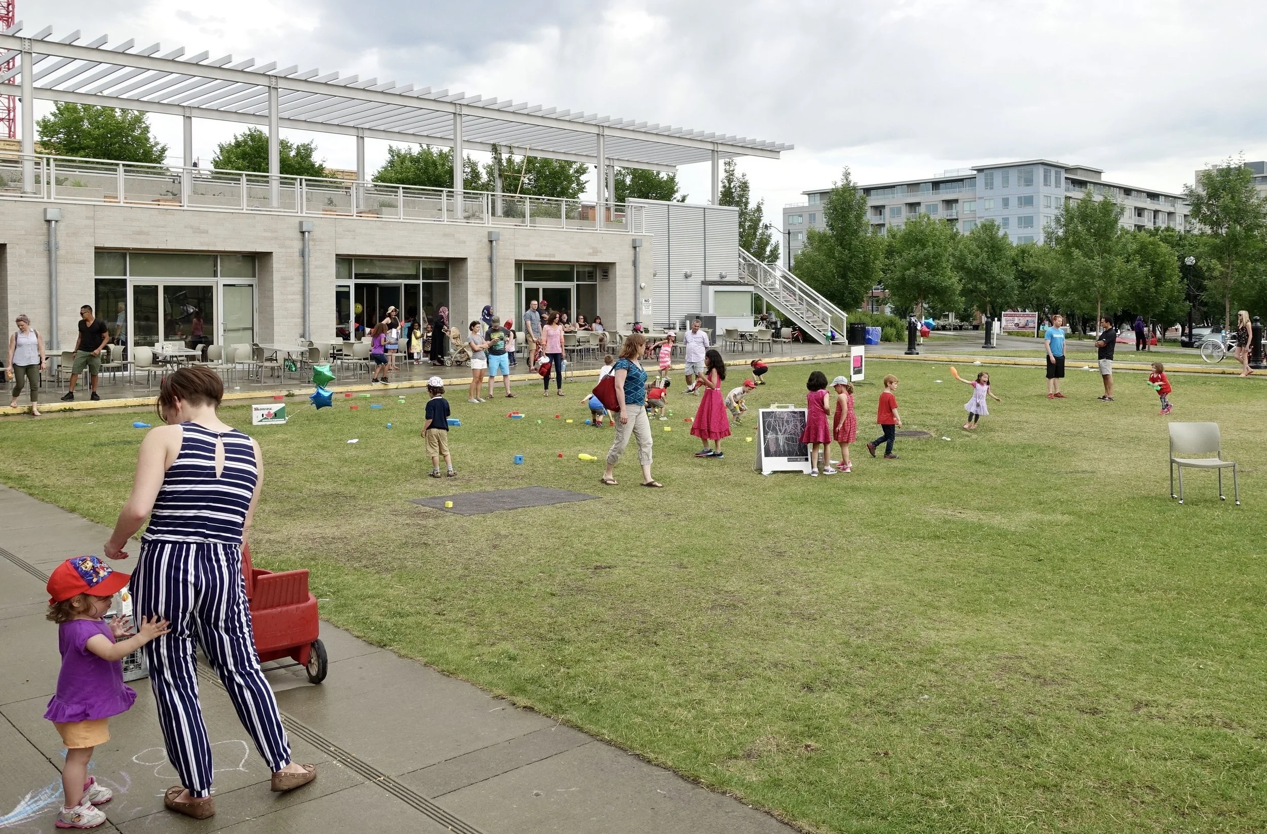 McDougall Park is a popular place for families to hang out year round. 