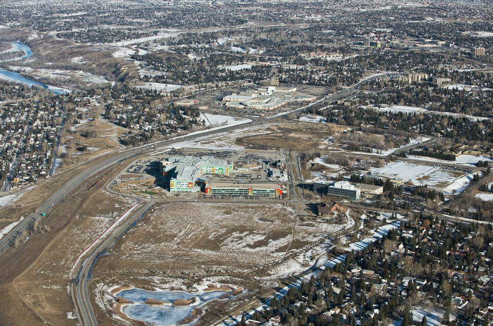 University District (formerly called West Campus) is all of the vacant University of Calgary land surrounding the Alberta Children's Hospital. 