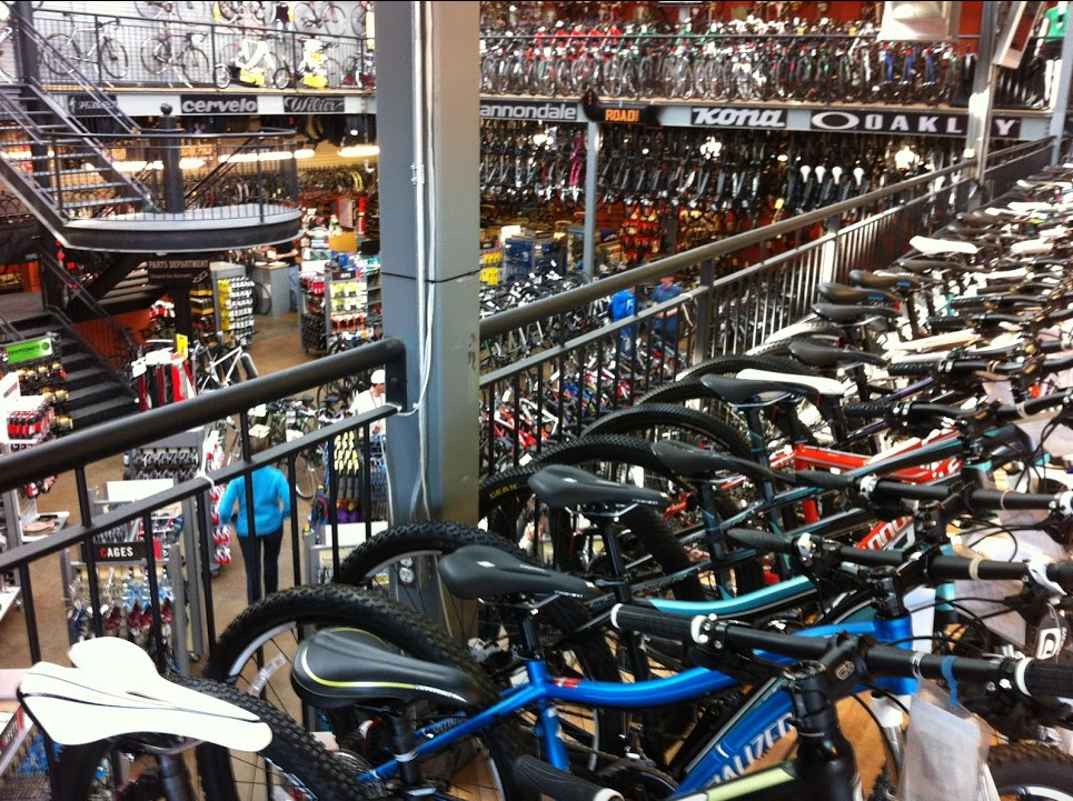 Bow Cycle is one of the largest bike shops in the world. It sponsors the annual Tour de Bowness race. 