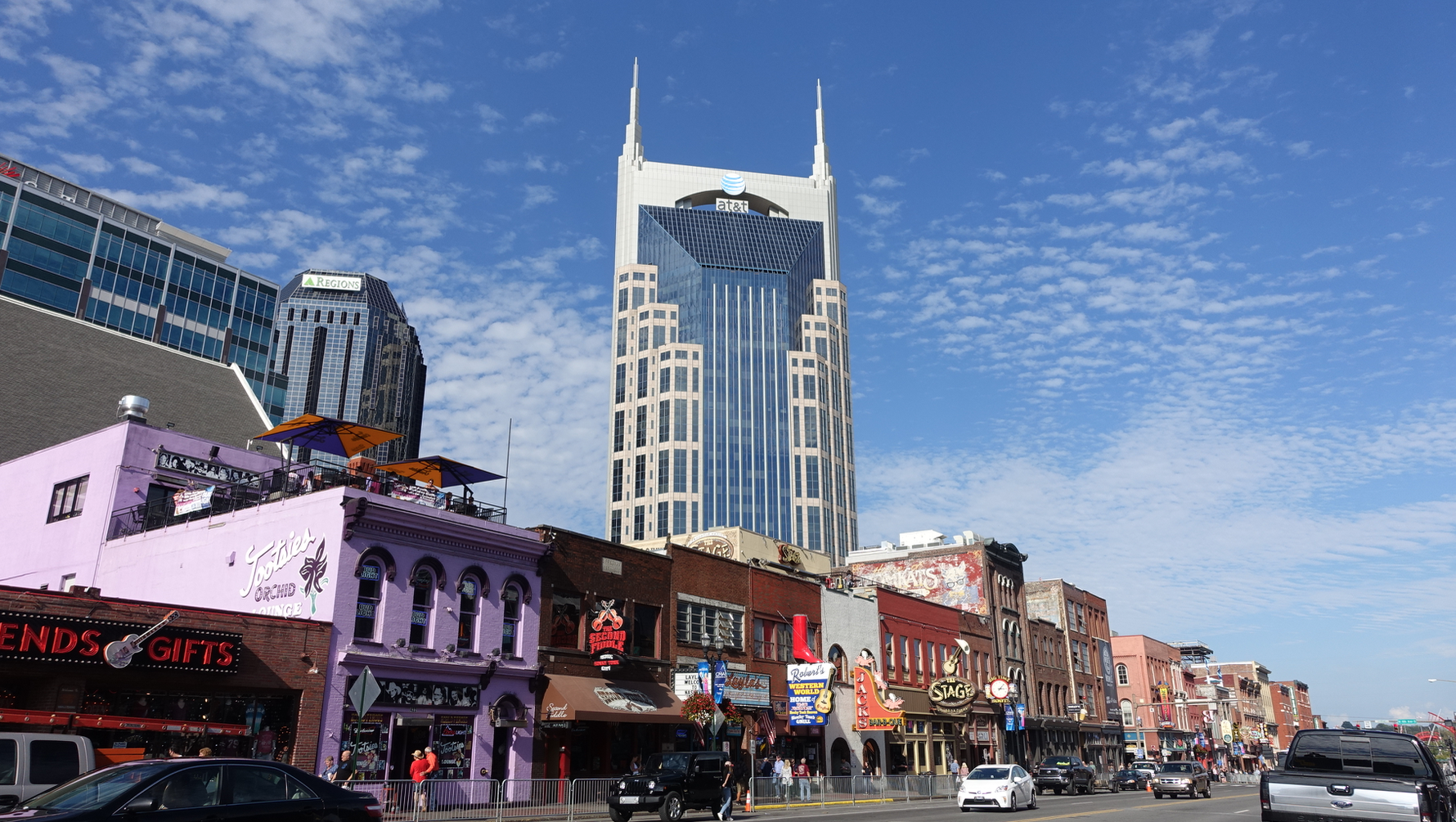 While Nashville's City Centre is undergoing a massive makeover, lower Broadway is still an eclectic collection of gritty buildings from yesteryears. 