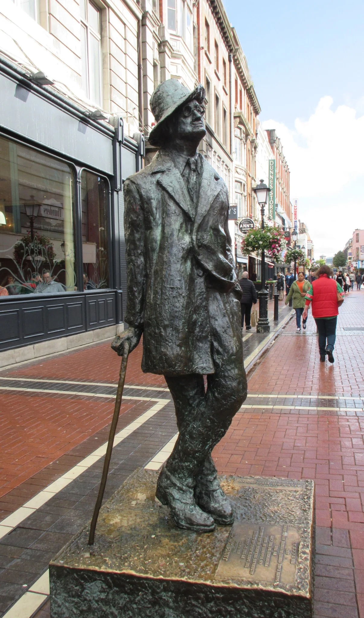 Locals and tourists alike encounter Joyce as part of their everyday experience.