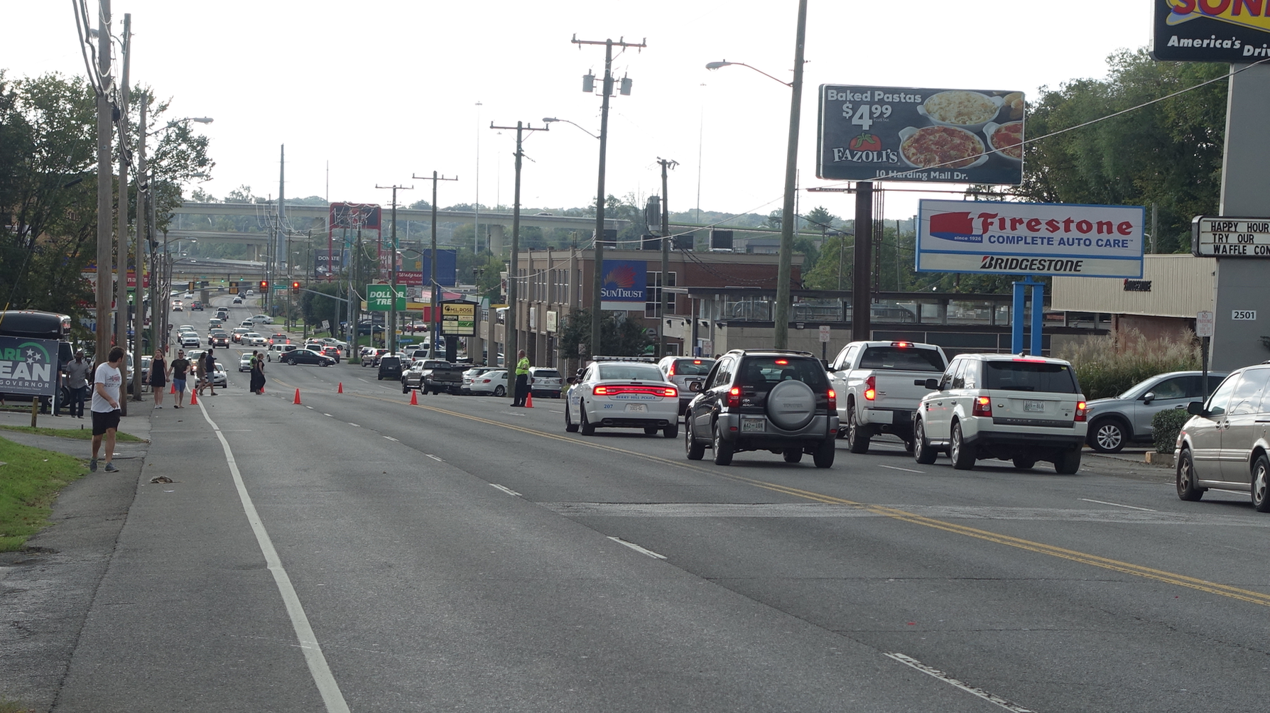 Unfortunately 8th Ave South is not pedestrian friendly with poor or no sidewalks to encourage pedestrian traffic. 