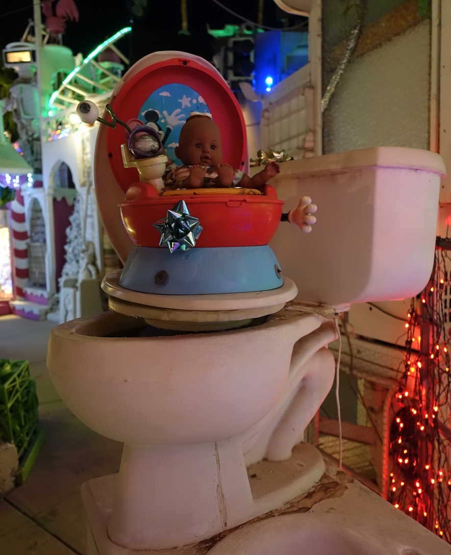 There are literally hundreds of toilets....