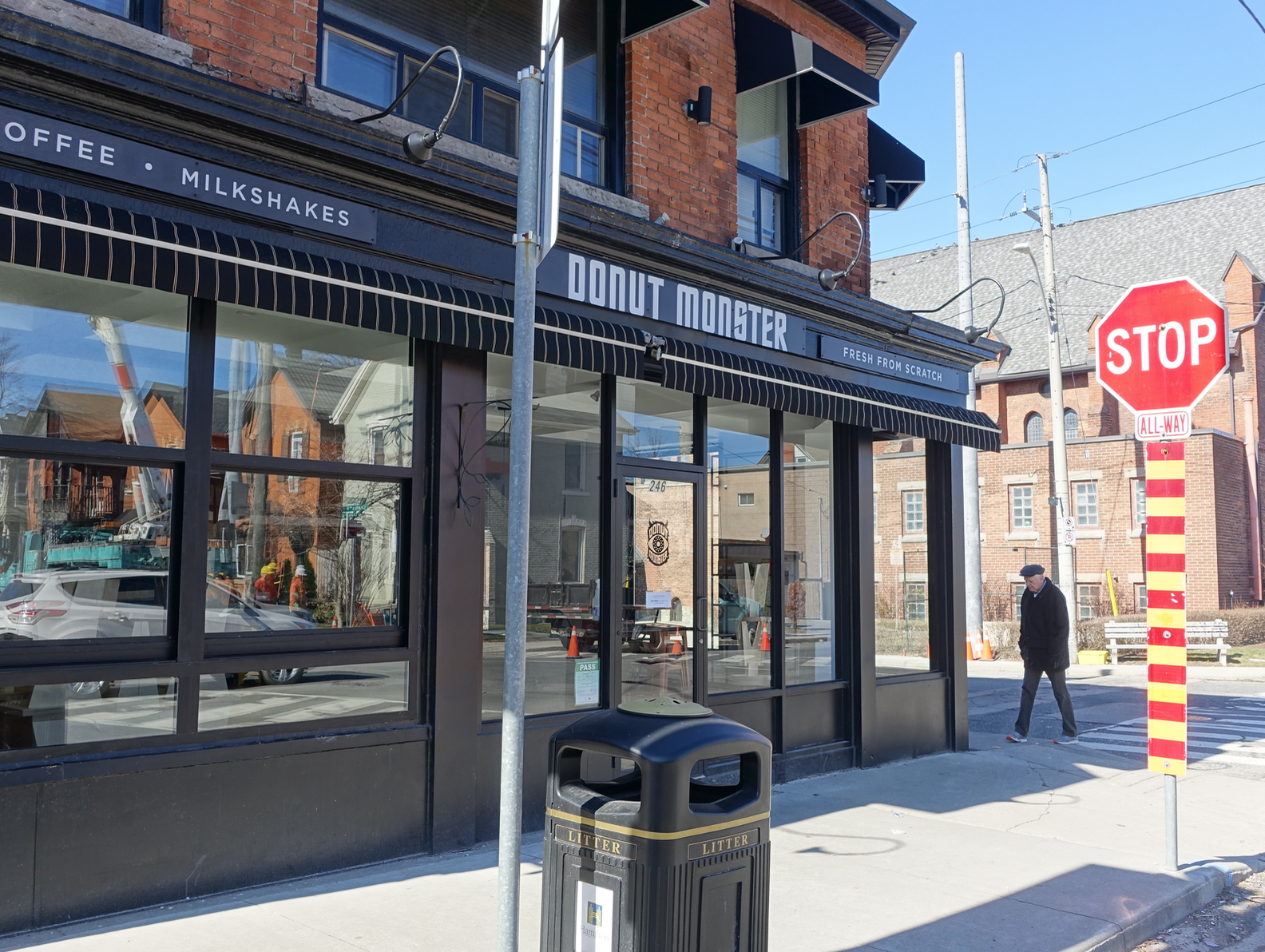 And yes, Hamilton (home to Tim Hortons) has a trendy boutique donut maker. Monster is located at the south end of Locke Street. 