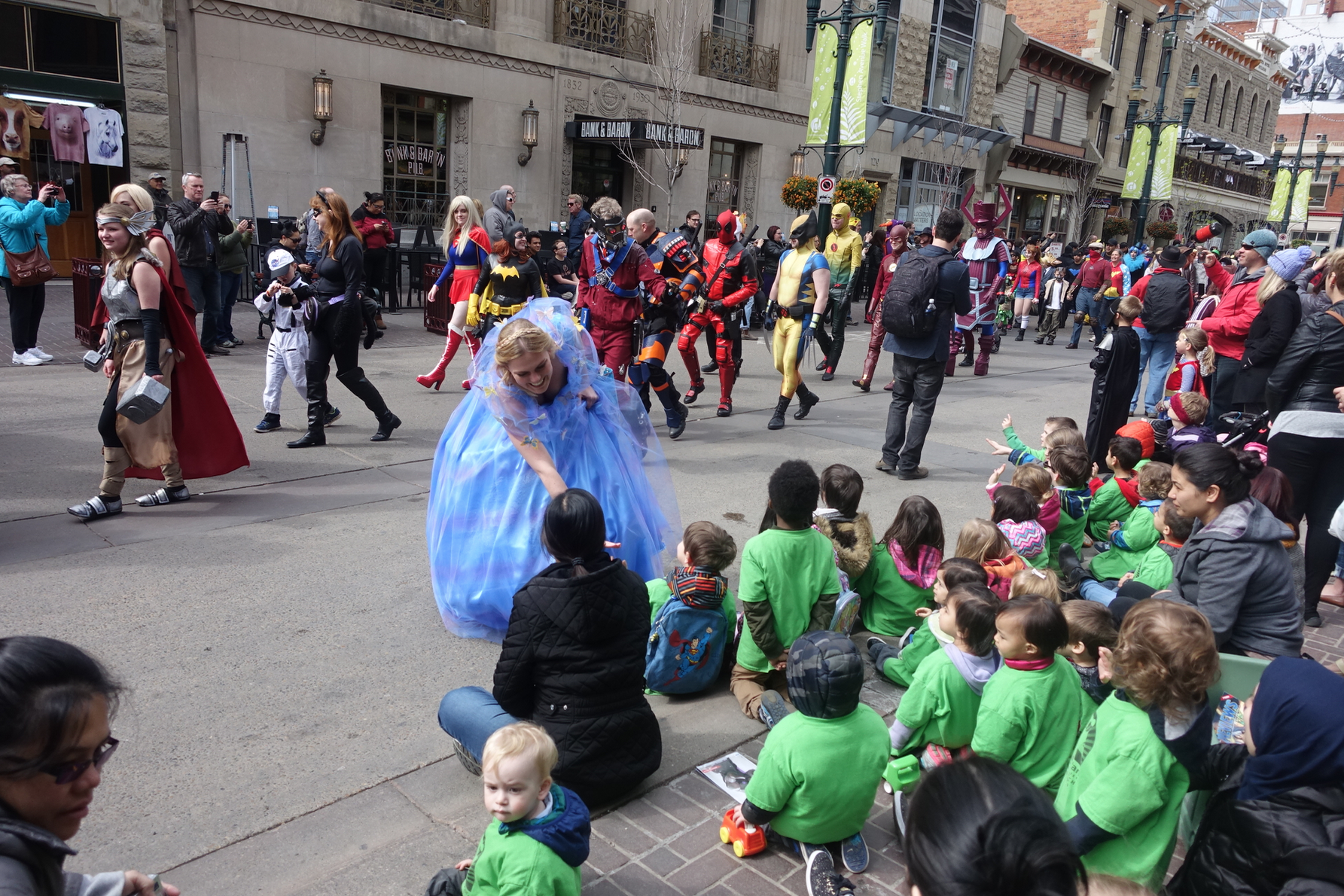 Everybody loves a parade...this is the annual POW Parade.