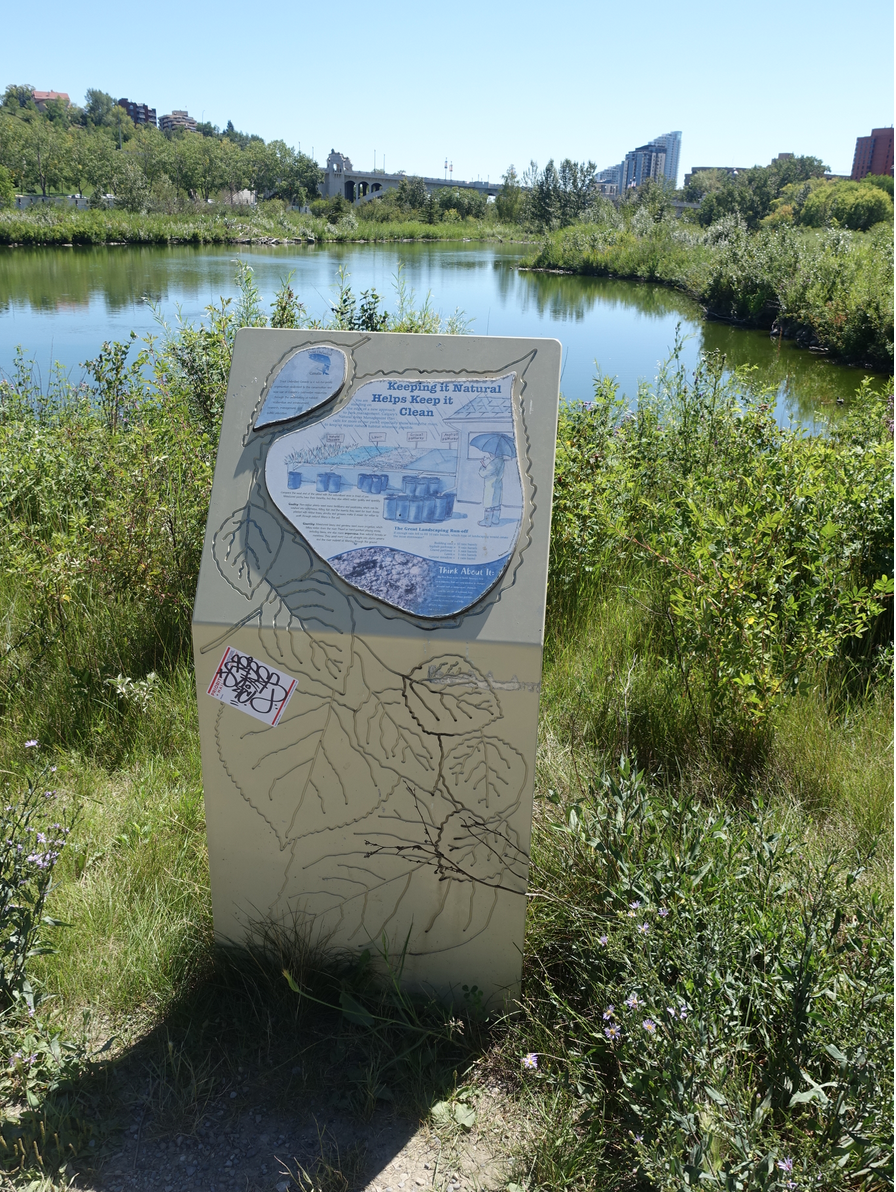 The nature walk at the east end of Prince's Island is lovely oasis as well as educational. 