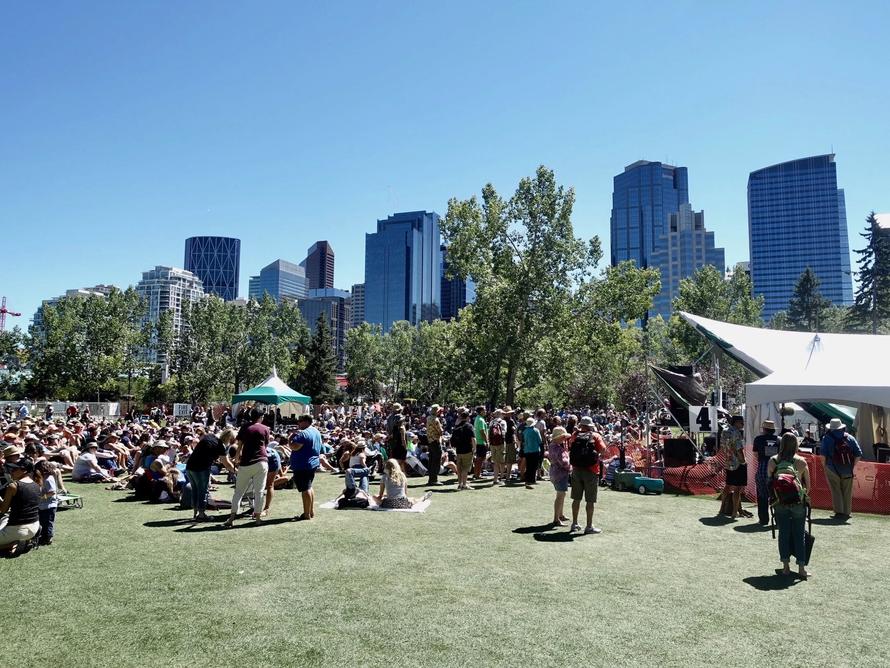 The Calgary International Folk Festival is just one of the many festivals that take place on Prince's Island. 