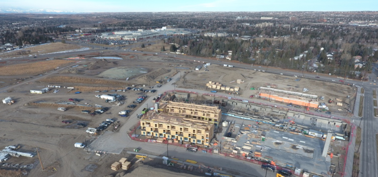 University District site construction