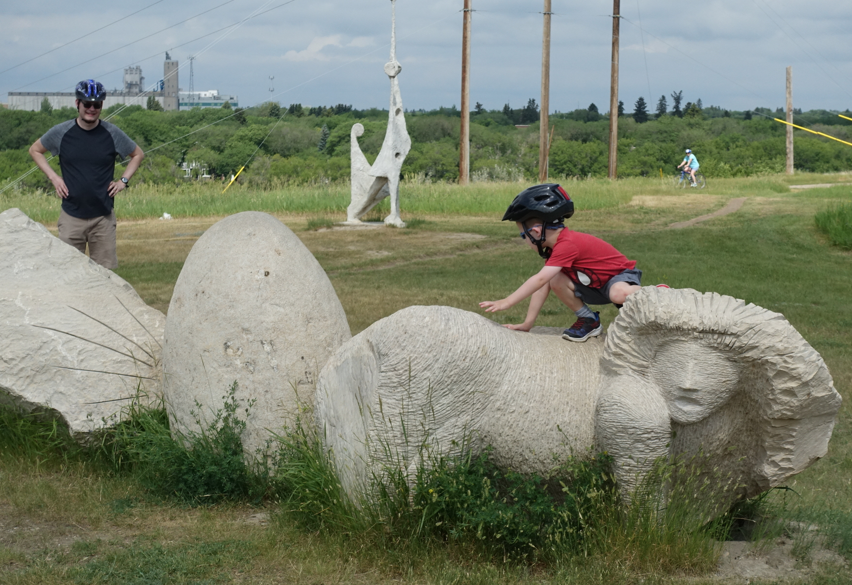 Public art should be made to climb on. 
