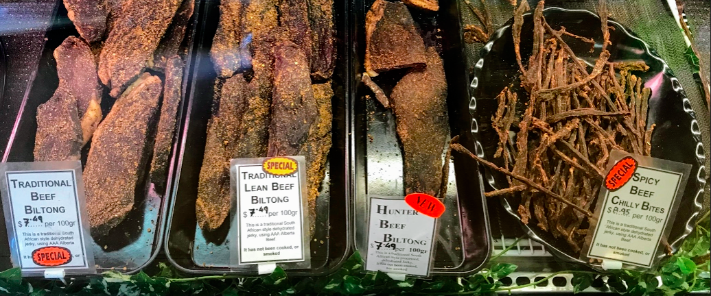 If you are a camper or a hiker, you probably know about SA Meat Shops as their dried meats are very popular. SA provides a range of meat products, baked goods and grocery items unique to South Africa. We also have Jan's Meats & Deli, an authentic Polish Market offering fresh meats, specialty cheeses and other groceries. I am in love with the apple strudel. 