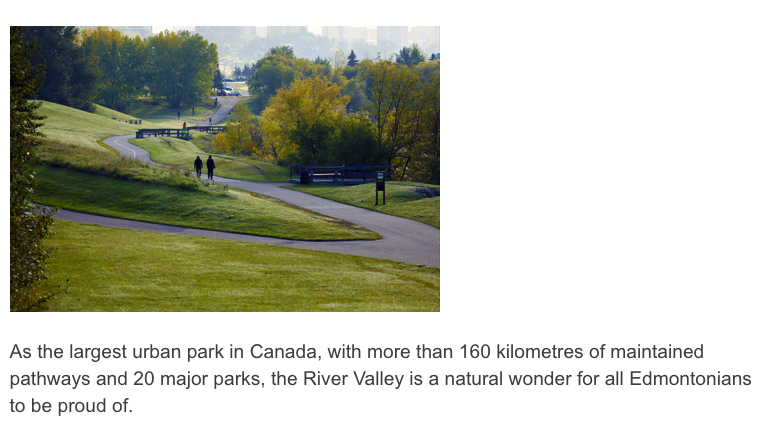 The City of Edmonton's website.