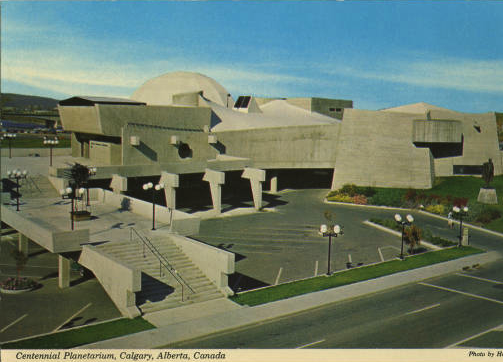 Architect Jack Long's 1961, Calgary Planetarium and Science Center was a classic example of "Brutalist" architecture. 