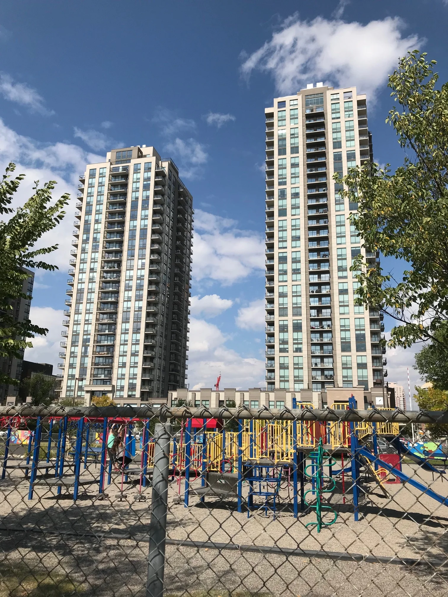 While most young Beltliners will move away when they start to have a family, not all do as evidenced by the playgrounds and schools in the area.