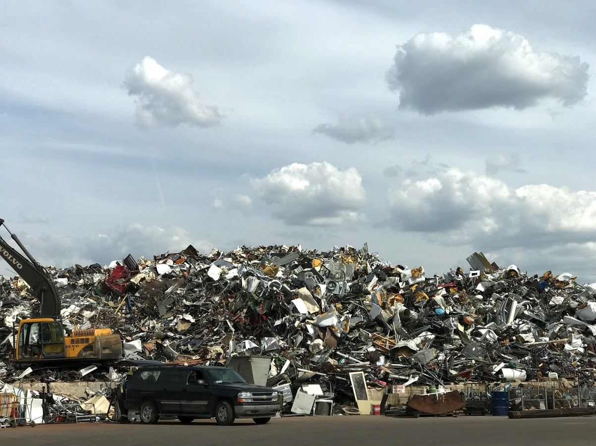 This is the scrap yard where you can hunt for buried treasures.