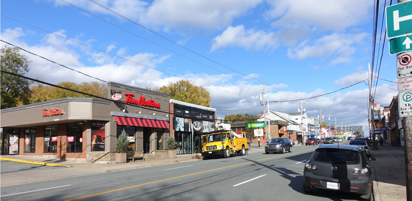 Even the Time Hortons seems to fit into the retro feel of Quinpool.